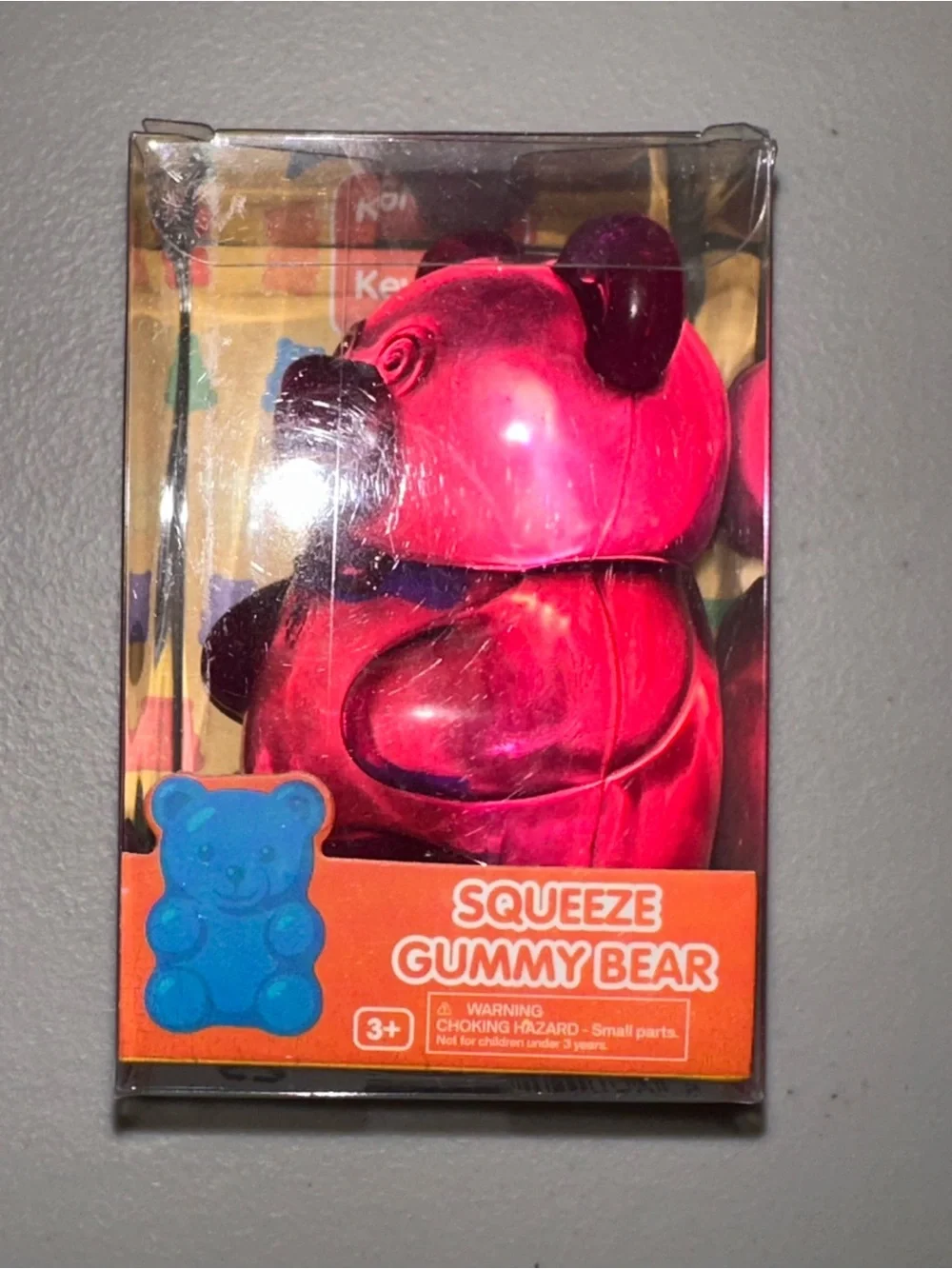 Squeeze Gummy Bear - Pink NWT